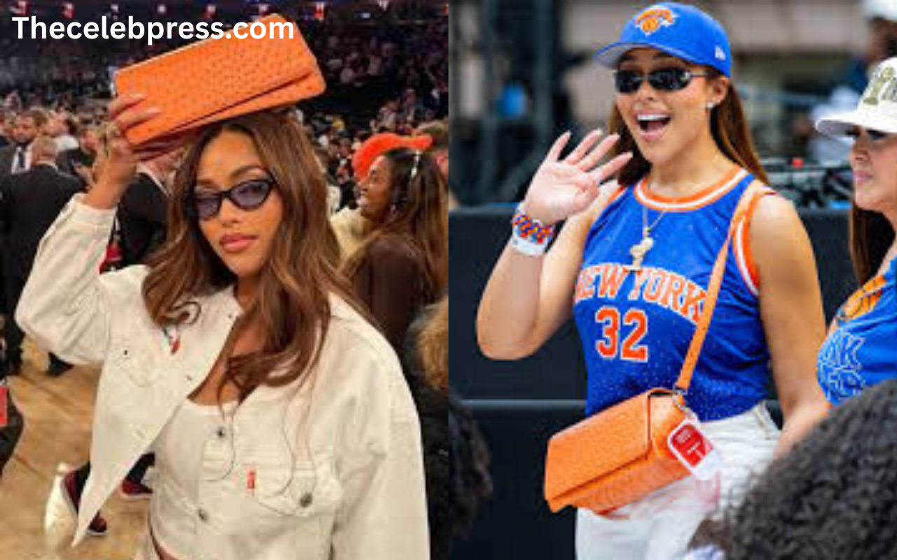 Jordyn Woods’ Lucky Knicks Playoff Bag Gets a Place of Honor in One of NYC’s Most Iconic Spaces